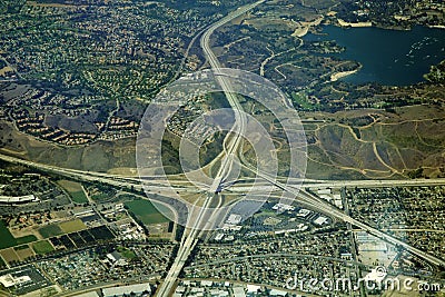 Highway interchange Stock Photo