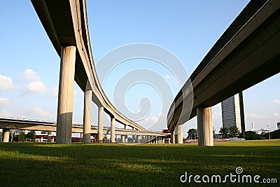 Highway intersections Stock Photo