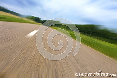 Highway in landscape Stock Photo