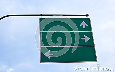 Highway road sign Stock Photo