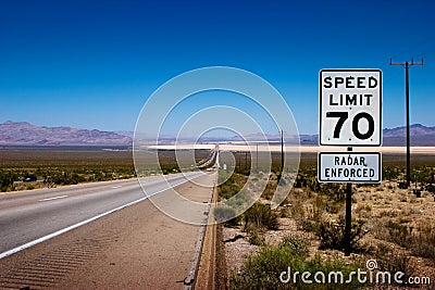 Highway sign Stock Photo