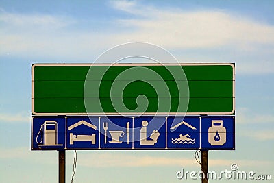 Highway sign Stock Photo