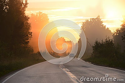 Highway to hell heaven? Stock Photo