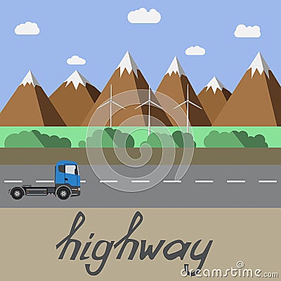 Highway Vector Illustration