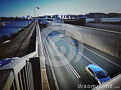 Highway in tunel Editorial Stock Photo