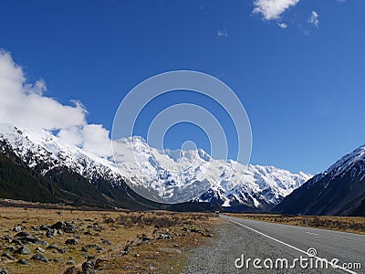 Highways at Mt.Cook Stock Photo