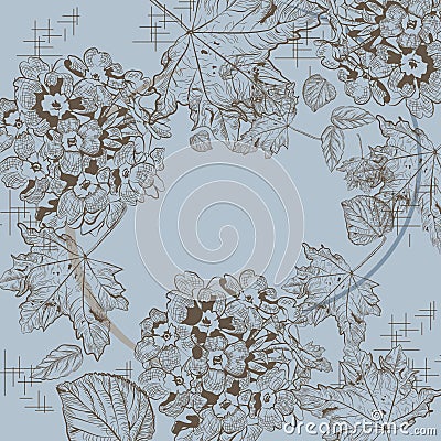 Hijab design floral abstract style with leaf and flower Vector Illustration