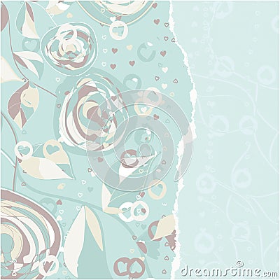 Hijab design with floral abstract style. Silk scraf pattern Vector Illustration