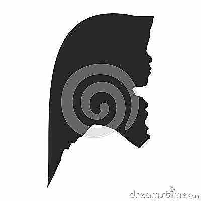 Hijab Girl Silhouette High Quality Stock Photo