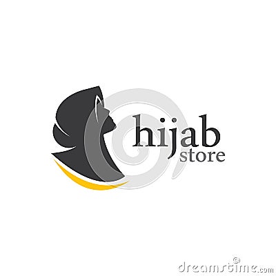 Hijab store Vector Illustration