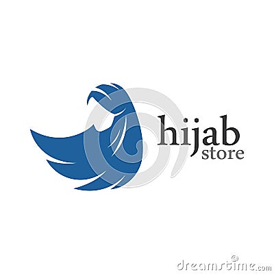 Hijab store Vector Illustration