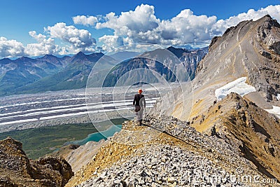 Hike in Alaska Stock Photo