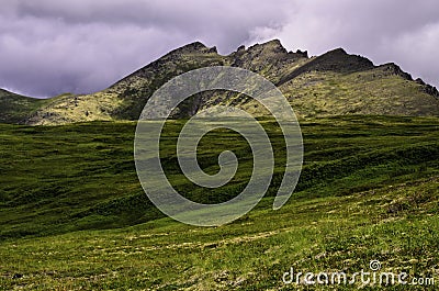 Hike Alaska Stock Photo