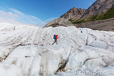 Hike in Alaska Stock Photo