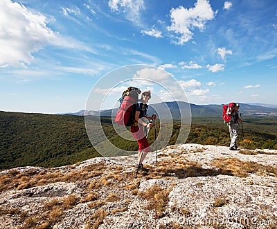 Hike in Crimea Stock Photo