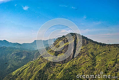 Hike Little Adamâ€™s Peak Sri Lanka Stock Photo