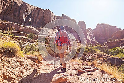 Hike in Utah Stock Photo