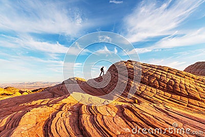 Hike in Utah Stock Photo