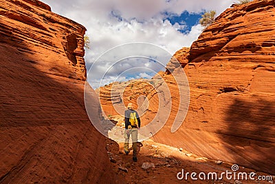 Hike in Utah Stock Photo