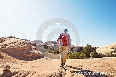 Hike in Utah Stock Photo