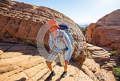 Hike in Utah Stock Photo