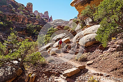 Hike in Utah Stock Photo