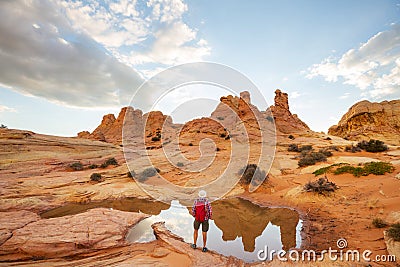 Hike in Utah Stock Photo