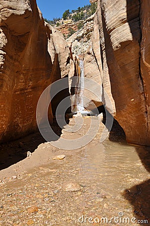 Willis creek slot canyon in escalante utah Stock Photo