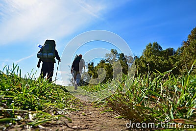 Hikers / Backpackers Stock Photo