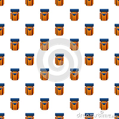 Hiking backpack pattern seamless vector Vector Illustration