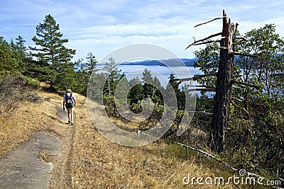 Hiking Canada Stock Photo