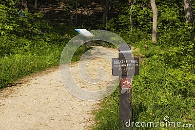 Hiking in Cuyahoga Valley National Park in Ohio, USA Stock Photo