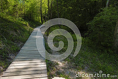 Hiking in Cuyahoga Valley National Park in Ohio, USA Stock Photo