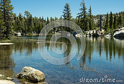 Hiking In Desolation Wilderness Near Lake Tahoe Stock Photo
