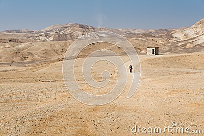 Hiking in Dead Sea area in Israel Editorial Stock Photo