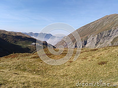 Hiking on the E5- allgauer alps south germany Stock Photo