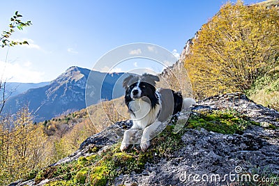 Hiking in Italy, Le Marche Region Stock Photo