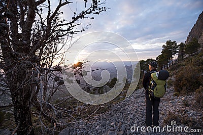 Puig Campana mountain Editorial Stock Photo