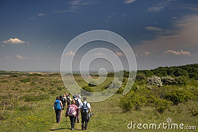 Hiking Scene Editorial Stock Photo