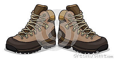 Hiking shoes Vector Illustration