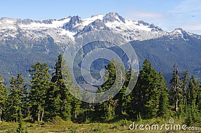 Hiking to Elfin Lakes Stock Photo