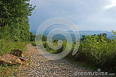 Hiking trail Stock Photo