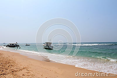 Hikkaduwa Beach in Sri Lanka Editorial Stock Photo
