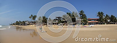 Hikkaduwa beach in Sri Lanka Editorial Stock Photo