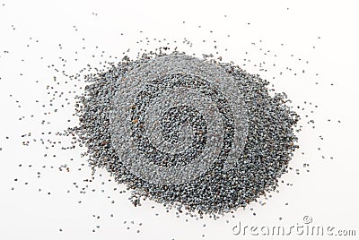 Hill of poppy seeds Stock Photo