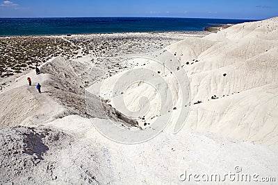 Hill after Punta Loma near Puerto Madryn, a city in Chubut Province, Patagonia, Argentina Editorial Stock Photo