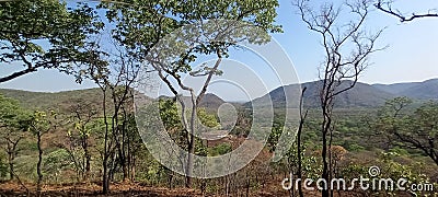 Hill view, eastern Zambia. Stock Photo