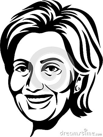 Hillary Clinton/eps Vector Illustration