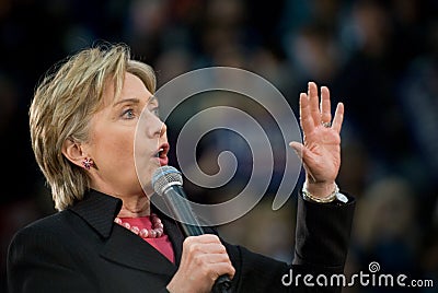 Hillary Clinton - Horizontal Editorial Stock Photo