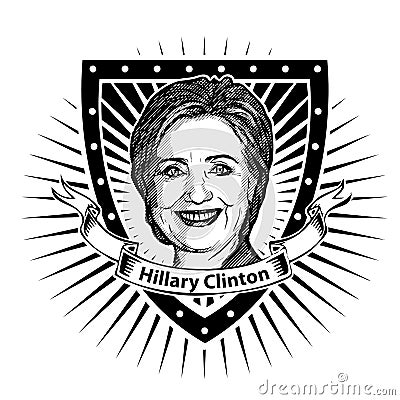 Hillary clinton Vector Illustration